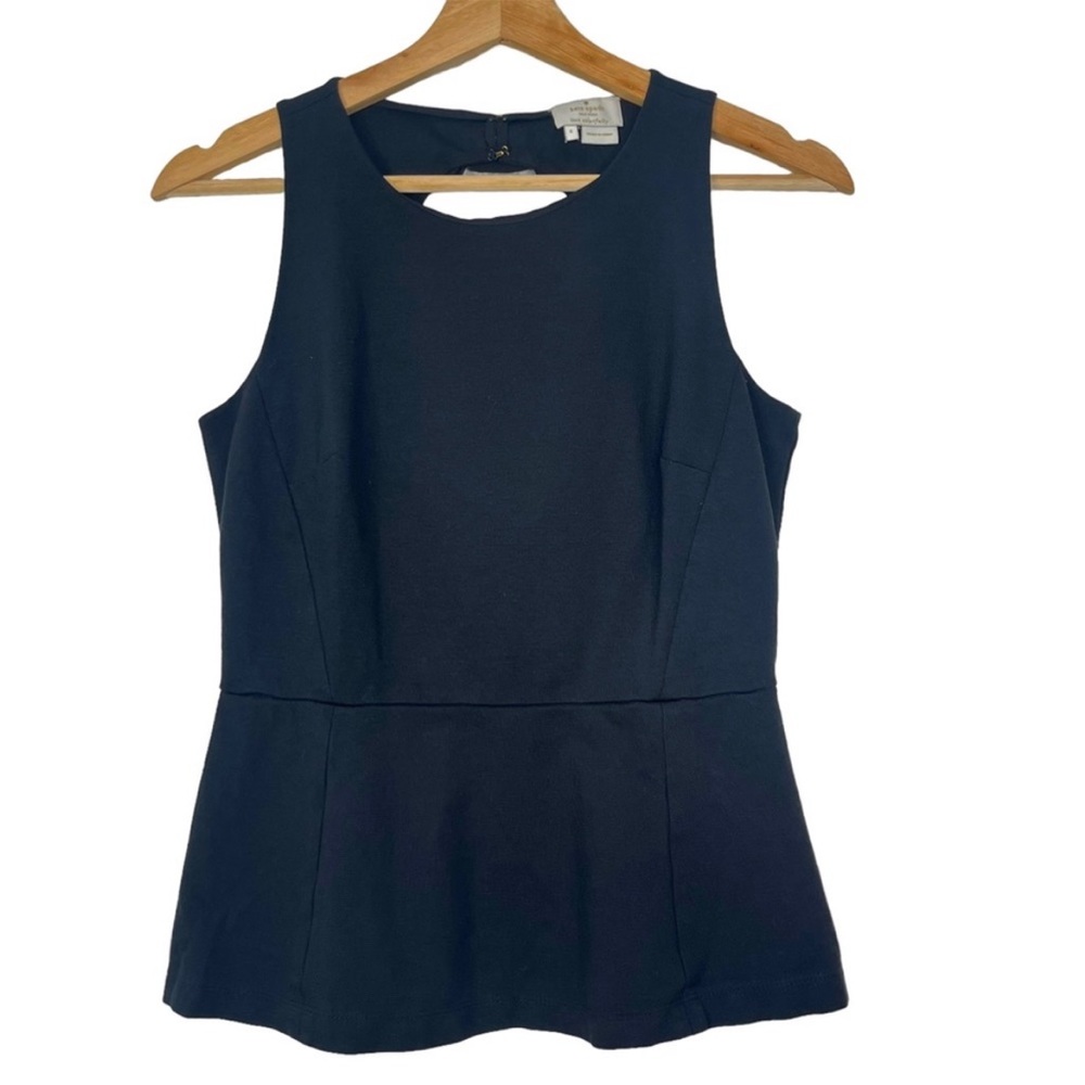 Kate Spade Open Back Bow Peplum Top - Picture 3 of 10